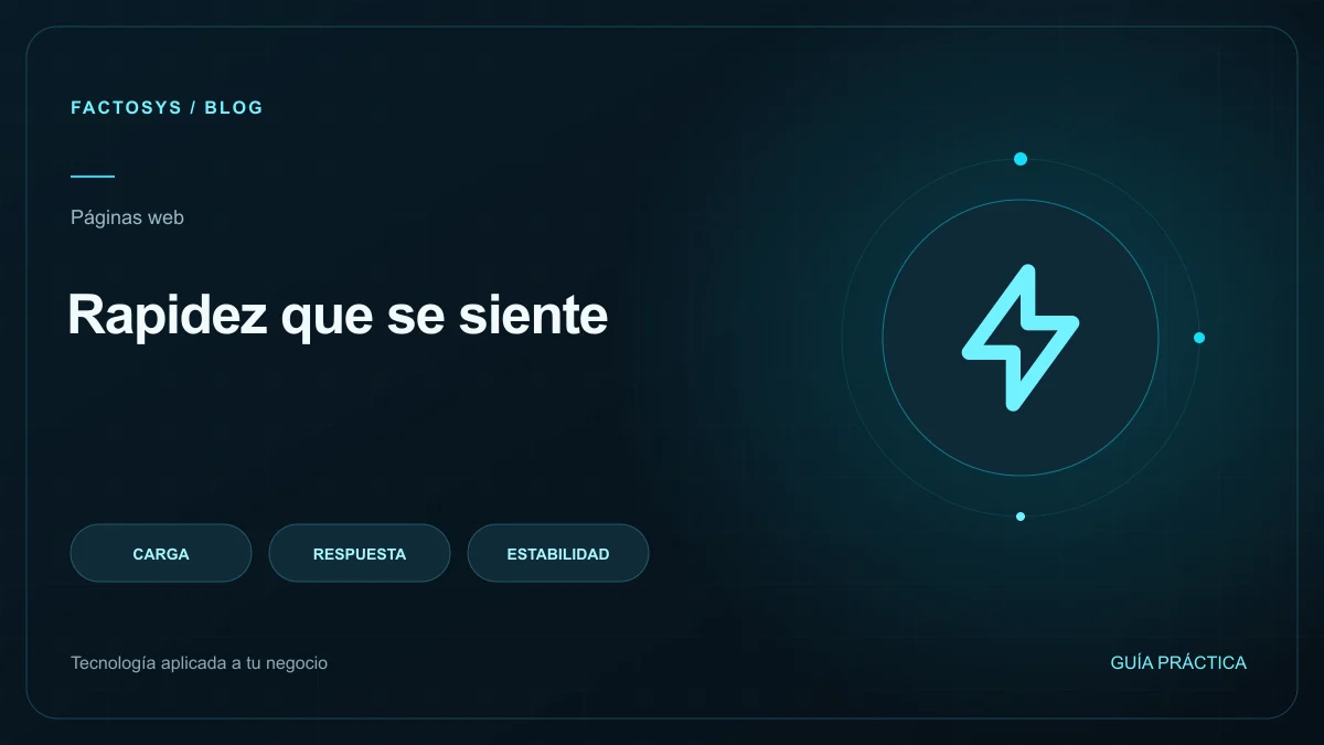 Tu web se siente lenta en móvil: qué revisar además de la carga